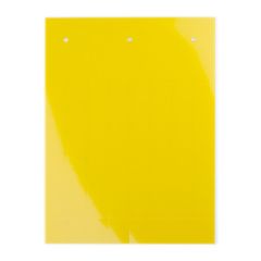 Табличка полужесткая 49x15мм. Клейкое основание. ПВХ-0,5. Желтая