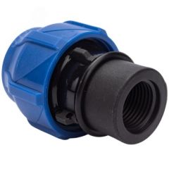 Муфта компрессионная соединительная ПНД ВР 20х1/2 (225/45) VALFEX 121001220012