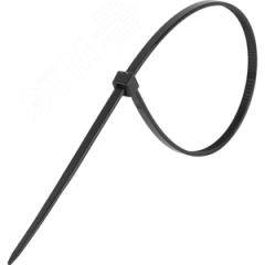Стяжка нейлоновая 2,5х100мм черная UV уп. 100шт СУПР 06-1009