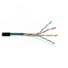 Витая пара FTP 4 пары AWG 24 Cat.5е экран внешняя Cu Standart SkyNet FTP 4x2x0,5 5е out/Cu.