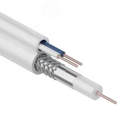 Кабель ККСВ-В+ 2х0.5 мм (бухта 100 м) белый, REXANT 01-4001