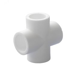 Крестовина 20 полипропиленовая PPR белая Политэк 9000002020