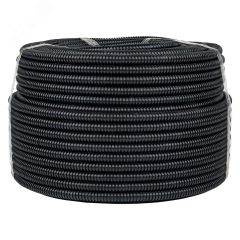 Труба гофр. ПНД Plast с зондом d16мм (25м.) черная PROxima EKF tpnd-16-25m