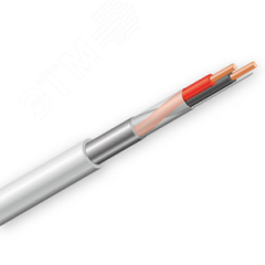 Кабель КПСЭнг(А)-FRLSLTx 1х2х0.5 для ОПС и СОУЭ оболочка с низкой токсичностью продуктов горения экранированный огнестойкий 1 пара 0.5мм.кв Технокабель НН КПСЭнг(А)-FRLSLTx 1х2х0.5