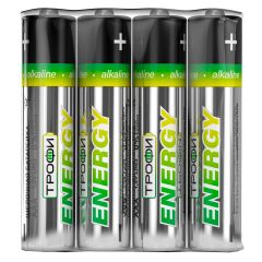 Батарейка Трофи LR03-4S ENERGY Alkaline (60/960/46080) ЭРА Б0017041