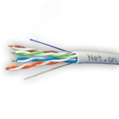 Витая пара UTP 4 пары AWG 24 Cat.5e внутренняя CCA Net.on 305м (UTP 4x2x0,5 In/CCA) Net.on 01-0302