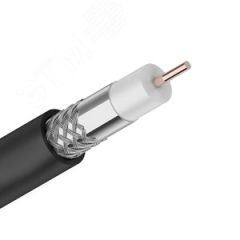 Кабель коаксиальный RG-6U высокого качества CADENA FROST черный Cadena RG6UCADfrostB