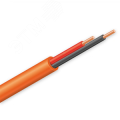 Кабель КПСнг(А)-FRLS 1х2х0.35 монтажный для ОПС и СОУЭ не поддерживающий горения огнестойкий 1 пара 0.35 кв. мм Технокабель НН КПСнг(А)-FRLS 1х2х0.35