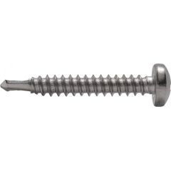 Саморез с полукруглой головкой с буром DIN 7504М  4,8x45 A2 КМП А2 7504М 4,8*45/300