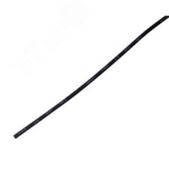 Термоусаживаемая трубка 1,5 0,75 мм, черная, упаковка 50 шт. по 1 м, REXANT REXANT 20-1506