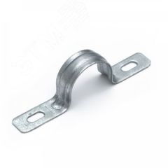 Скоба металлическая двухлапковая усиленная противопожарная СМДУ d21-22 мм (100 шт/уп) Промрукав PR13.02414