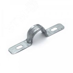 Скоба металлическая двухлапковая усиленная противопожарная СМДУ d16-17 мм (100 шт/уп) Промрукав PR13.02412