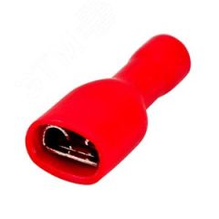 Клемма плоская полностью изолир РППи-м 1.5-(6.3) Р, REXANT REXANT 08-0612