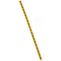 Маркер для кабеля цифра (4) белая/желтая Duplix 800шт LEGRAND 038404