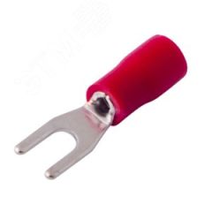 Наконечник вилочный изолир 3.2 мм 0.5-1.5 кв мм (НВи 1.5-3 НВи 1,25-3) красный, REXANT REXANT 08-0111