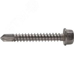 Саморез с шестигранной головкой с буром  DIN 7504K   6,3x 38 A2 КМП А2 7504К 6,3*38/500