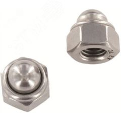 Гайка шестигранная колпачковая самоконтрящаяся ДИН 986 А2 M 5 BEST-Крепёж D00098600A0205000000