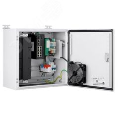 Узел доступа уличный с нагревателем и коммутатором неуправляемым POE 10 портов NSGate NSBox-282HR (RX38F38H)