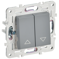 SKANDY Выключатель жалюзи 10А SK-V12Gr серый IEK