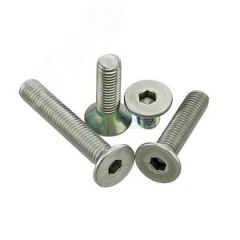 Винт DIN 7991 М4х25 8.8 А2К с потайной головкой и внутренним шестигранником оцинкованный ПроТек 00000003171