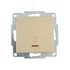 VESNA Выключатель проходной с подсветкой золото Lezard 742-3688-114