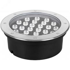 Светильник светодиодный тротуарный ДВУ-36w 2700К IP67 круг FERON 32116