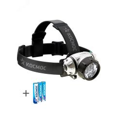 Фонарь налобный, 7 LED, 3 батарейки ААА, 70Лм КОСМОС KOC-H7-LED