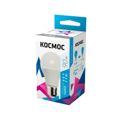 Лампа светодиодная LED 11Вт 220В Е27 D60х108 4500 белый 900Лм А60 КОСМОС LkecLED11wA60E2745