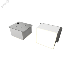 Светодиодный светильник RVE-LBX-PLAZA-7510-2-GR (Квадрат Грильято 2шт 65х65х40мм 10Вт встраиваемый 4000K Белый) RVElektro RVE00003223