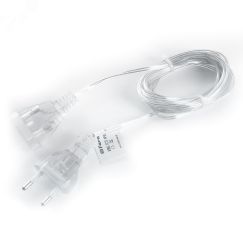 Сетевой шнур для гирлянд 3м IP20 прозрачный FERON 41658