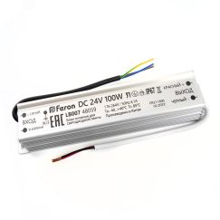 Драйвер светодиодный LED 100w 24v IP67 FERON 48059