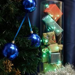Гирлянда линейная LED зеленый 2м от батареек FERON 32366