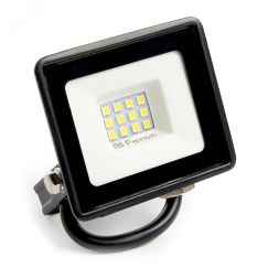 Прожектор светодиодный ДО-10w 4000К 800Лм IP65 черный FERON 29490