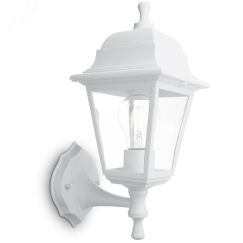 НБУ 04-60-001 60W 230V E27 340*190мм белый,       вверх/вниз, 4-х гранник FERON 32267