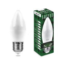 Лампа светодиодная LED 7вт E27 белый матовая свеча FERON 55033