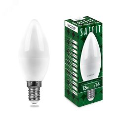 Лампа светодиодная LED 13вт Е14 дневной матовая свеча FERON 55172