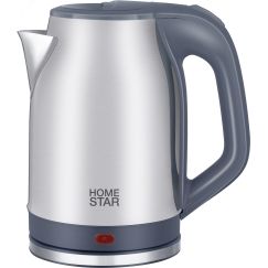 Чайник электрический HS-1005 (2,3 л) стальной, цвет серый HomeStar 107003