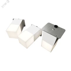 Светильник светодиодный RVE-LBX-LUMO40-PLAZA5010-3-GR (Квадрат Грильято 3шт 40х40х80мм 8Вт встраиваемый 4000K Белый) RVElektro RVE00003262