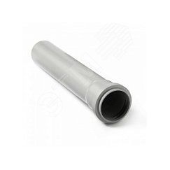 Труба канализационная 75x1500 мм PP, однораструбная, серая PRO AQUA 500071