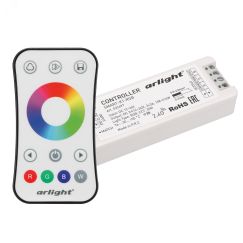 Контроллер SMART-RGB-SET-RING (12-24V, 3x3A, ПДУ 2.4G) (IP20 Пластик, 5 лет) Arlight 034807