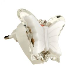 Ночник светодиодный без выключателя DTL308 0,5W 3LED триколор (красный, синий, зеленый) Бабочка Uniel 10318