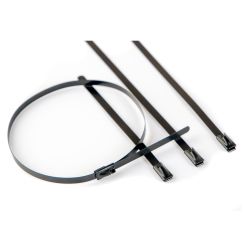 Хомут из нержавеющей стали AISI 304 4.6x650 мм с эпоксидно-полиэстерным покрытием