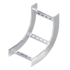 Угол лестничный вертикальный внутренний 90 градусов 80х400, толщ. 3 мм, R300, в комплекте с крепёжными элементами, необходимыми для монтажа, алюминий