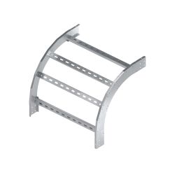 Угол лестничный вертикальный внешний 90 градусов 80х150, толщ. 3 мм, R300, в комплекте с крепёжными элементами, необходимыми для монтажа, алюминий