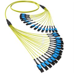 Оптическая разветвительная сборка 32 ОВ, 9/125 OS2, 16xLC-UPC Duplex Uniboot/16xLC-UPC Duplex Uniboot, тип полярности - прямая (Tx-->Rx), 1 м