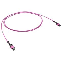 Оптическая соединительная сборка 12ОВ 9/125 OM4, 1xMTP(12)m/1xMTP(12)m, тип В, 55 м