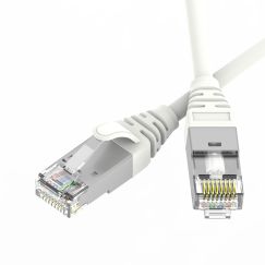 Патч-корд экранированный Ultra SLIM CAT6A S/FTP 4х2, 30 AWG, LSZH, белый, 2м