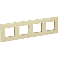 SKANDY Рамка 4-местная SK-F34Sh металл шампань IEK