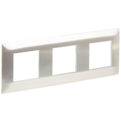 SKANDY Рамка 3-местная SK-F33N металл никель IEK