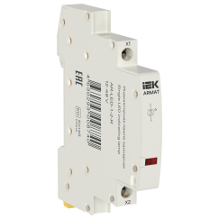 ARMAT Лампа индикаторная одинарная LED 12-48В AC/DC красная IEK